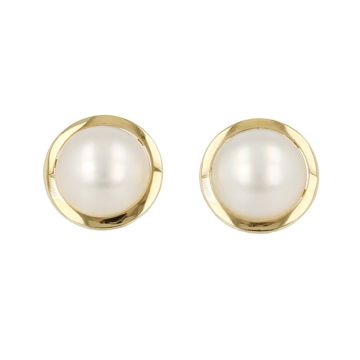 Sundrops | Ear Studs Yellow Gold | Pearl