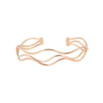 Dot | Bracelet 14 Carat Pinkgold | 3 Waves