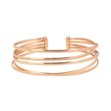 Dot | Bracelet 14 Carat Pinkgold | Wires