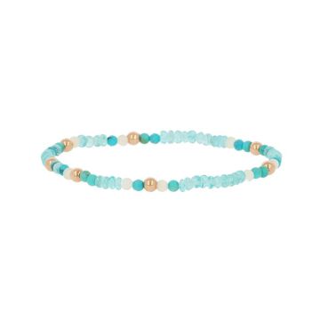 Sundrops | Bracelet Pink Gold | Turquoise