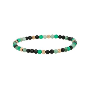 Sundrops | Bracelet Pink Gold | Aventurine - Labradorite - Chrysoprase