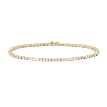 Lux | Tennis Bracelet Yellow Gold | 74 Diamonds