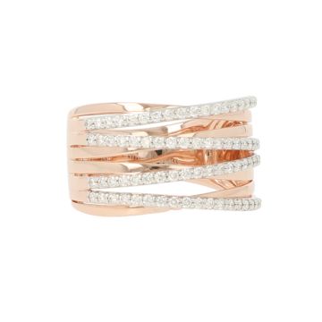 Lux | Ring Pink Gold | 0.50ct Diamonds