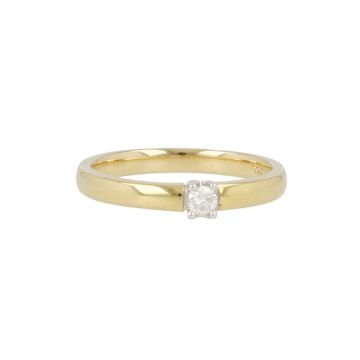 W | Diamond Alliance Ring Yellow Gold | 0.10ct