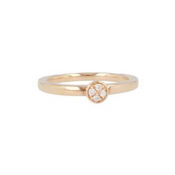 Yeva | Ring Pink Gold | Diamonds 0.05ct