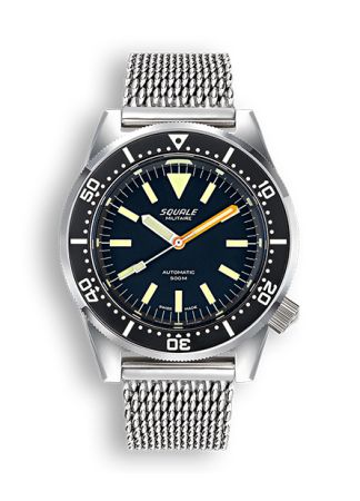 Squale 1521 Militaire Polished Milanaise | 42mm 1521MILBL.ME20