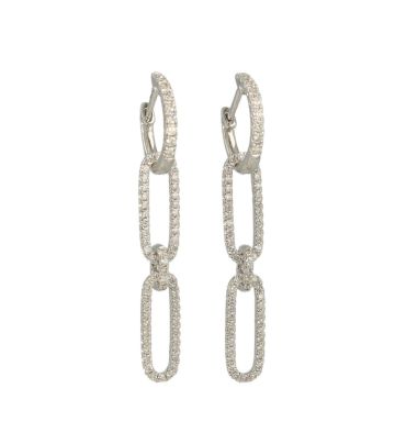 Lux | Earrings White gold diamond | Closed forever