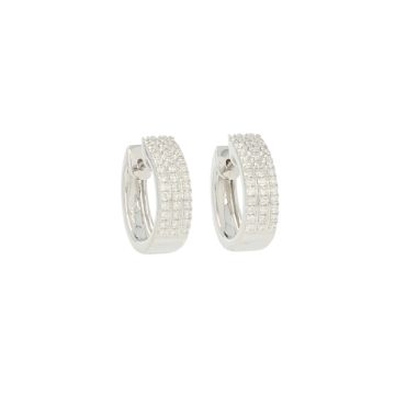 Be | White Gold Earrings | 0.50ct Diamonds Pavé
