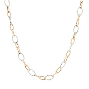 Dot | Bicolor Necklace | Navette 75cm