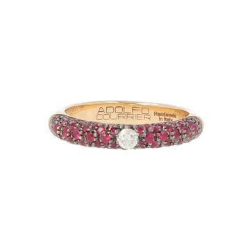Adolfo Courrier 18krt Pinkgold/Sapphire en Diamonds