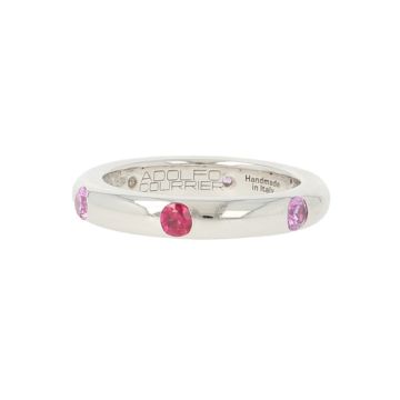 Adolfo Courrier | White Gold Ring | Pink Sapphires