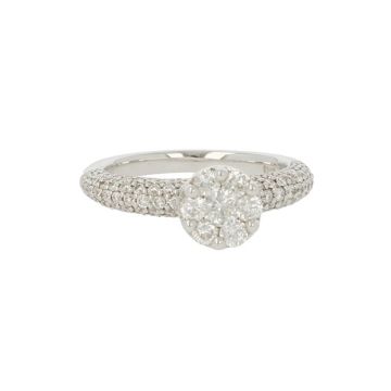 Unique Piece | White Gold Cluster Ring | Diamonds