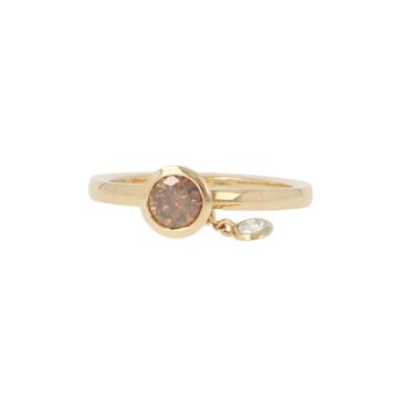 Unique Piece | Pink Gold Ring | Diamonds