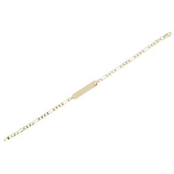 Dot | Yellow Gold Plate Bracelet | Figaro