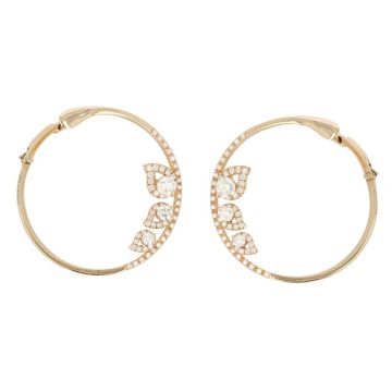 Unique Piece | Pink Gold Earrings | Diamonds