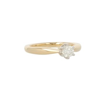 W | Diamond Solitaire Ring Yellow Gold | 0.40ct