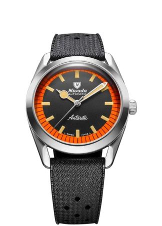 Nivada Grenchen Super Antarctic no date orange/rubber| 320557A01
