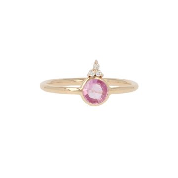 Unique Piece | Pink Gold Ring | Diamonds - Pink Sapphire