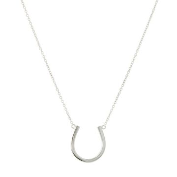 Dot | White Gold Necklace | Horseshoe