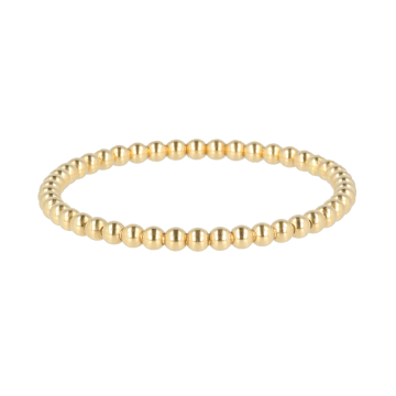 Flex Armband 4mm Bol 18kt Geelgoud