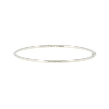 Dot | White Gold Bangle | 2mm 5100064