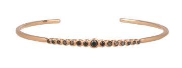 Yeva | 18carat Pinkgold Bracelet | Black Corundum