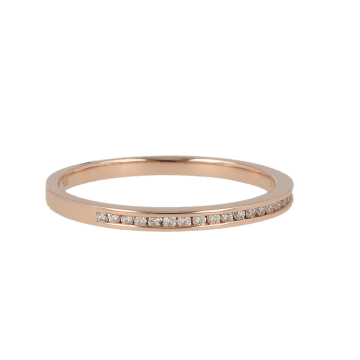Yeva | Ring Pink Gold | 21 Diamonds