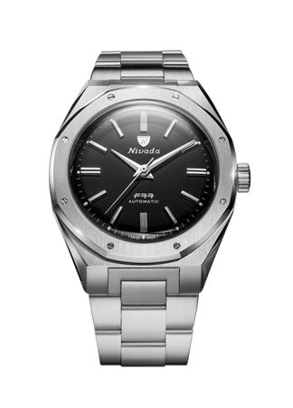 Nivada Grenchen F77 Mark II Steel Onyx| 38mm | 68035A77 | Juwelier van Willegen
