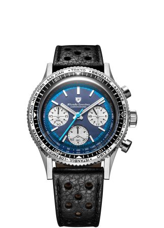 Nivada Grenchen Chronoking MecaQuartz "Blue lagoon" 38mm | 87054Q10