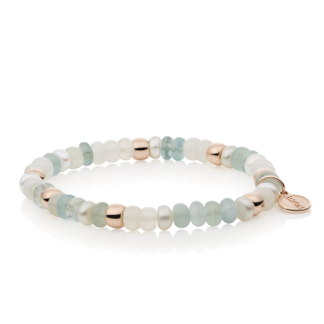 BRON | Reflex Bracelet | Aquamarine - Moonstone - Pearl
