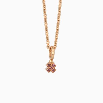 BRON | Joy Pink Gold Pendant | Indian Sapphire