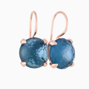BRON | Catch Earrings | London Blue Topaz 12mm