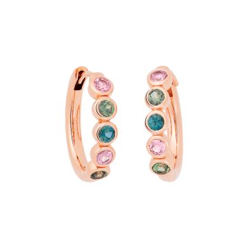 BRON | Confetti Earrings | Sapphire  & Toermaline Mix | 3mm