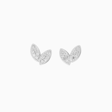 BRON Poppy Leaves Petal Earstuds | Diamonds 8OW4915BR