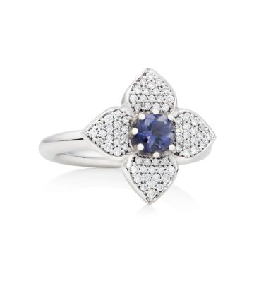 BRON | Poppy ring | iolite & diamonds