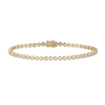 Lux | Tennis Bracelet Yellow Gold | 47 Diamonds