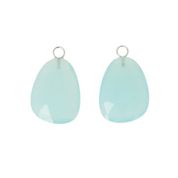 Varivello Pendants | Chalcedony Paraiba | 20 x 15 mm