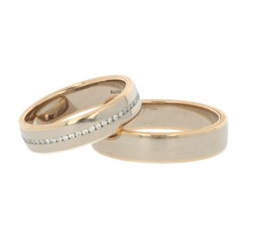 Christian Bauer | Ringen Set Bicolor| Diamant 0,230ct