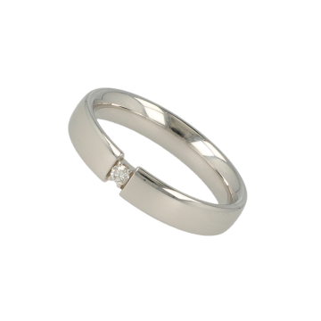 Christian Bauer | Ring Witgoud | Diamant 0,035ct