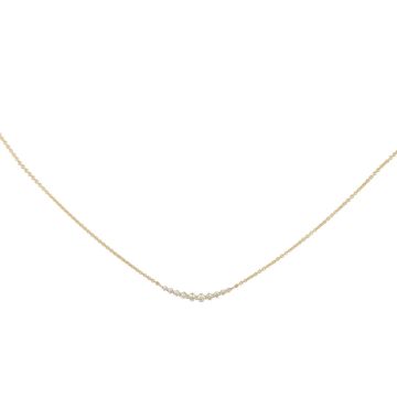 Lux | Necklace Yellow Gold | Diamond 0,15ct