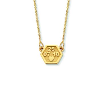 Minitials Exagoni Necklace | 18ct Gold