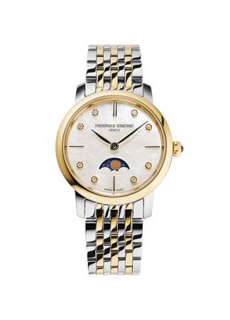Frederique Constant Slimline Moonphase Two-Tone | 30MM | FC-206MPWD1S3B