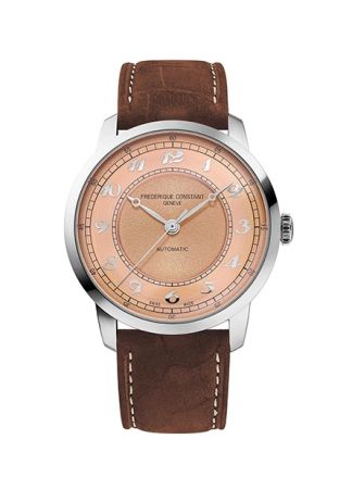 Frederique Constant Classics Premiere Salmon/Leather | 38.5mm