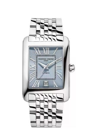 Frederique Constant Classic Carree Automatic ice blue 42.3 X 30mm | Juwelier van Willegen