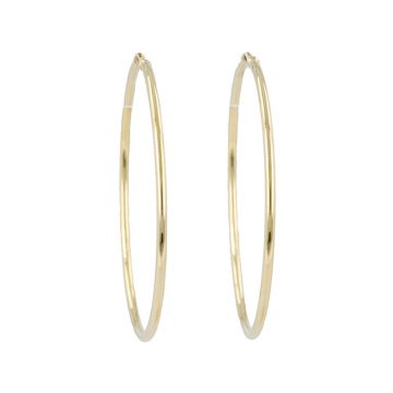 Dot | Earrings 14 Carat Yellow Gold | Ø40 mm