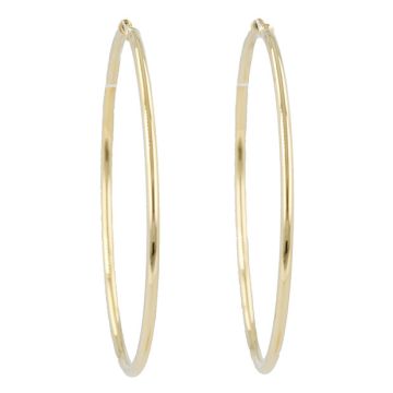 Dot | Earrings 14 Carat Yellow Gold | Ø50 mm