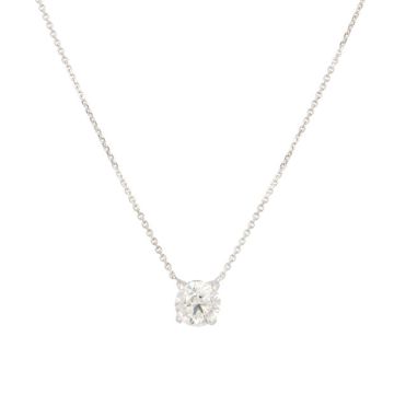 Lux | Necklace Solitaire White Gold | Diamond 1,00ct