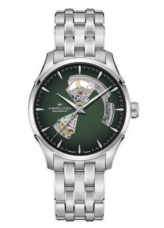 Hamilton Jazzmaster Open Heart Green Steel | 40mm
H32675160