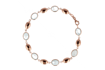 Gouden armband met Aquamarijn