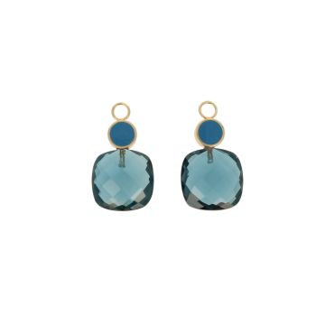 Varivello25 Pendants | Blue Enamel | London Blue Topaz